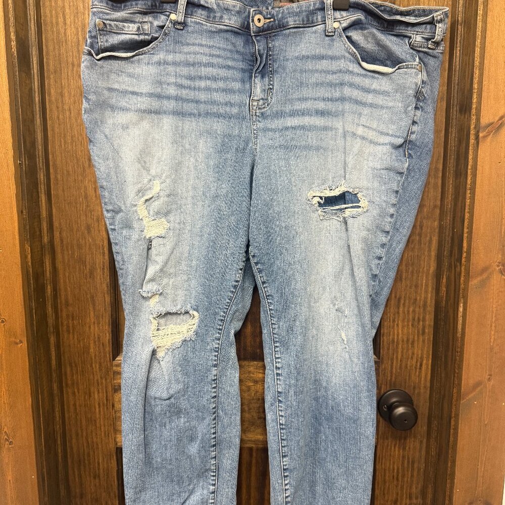 TORRID, BOYFRIEND STRAIGHT , BLUE, 24R